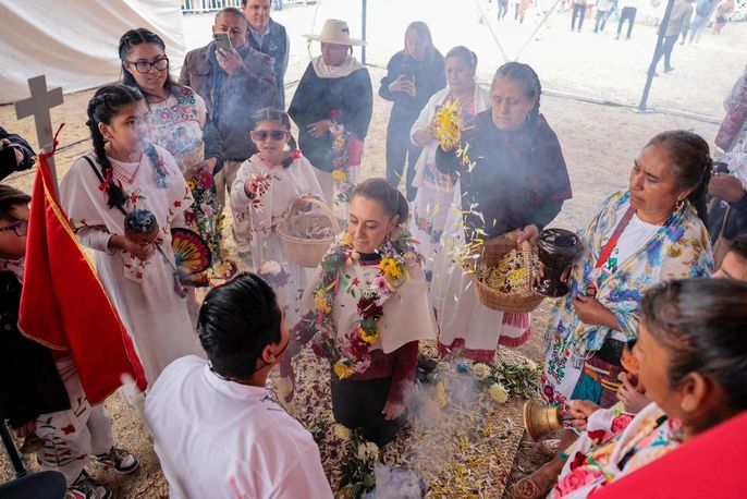 SHEINBAUM ENTREGA RECONOCIMIENTO A EJIDO “NUEVO CRUZ DEL PALMAR” EN SAN MIGUEL DE ALLENDE, GUANAJUATO